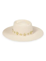 Seaside Wool Wide-Brim Boater Hat