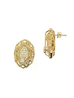 Estelar 18K Yellow Gold & 0.47 TCW Diamond Earrings