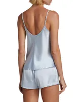 2-Piece Silk Camisole & Shorts Pajama Set