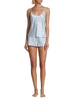 2-Piece Silk Camisole & Shorts Pajama Set