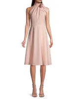 Audrey Tie-Collar Dress