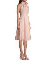 Audrey Tie-Collar Dress