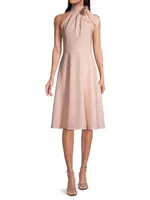 Audrey Tie-Collar Dress