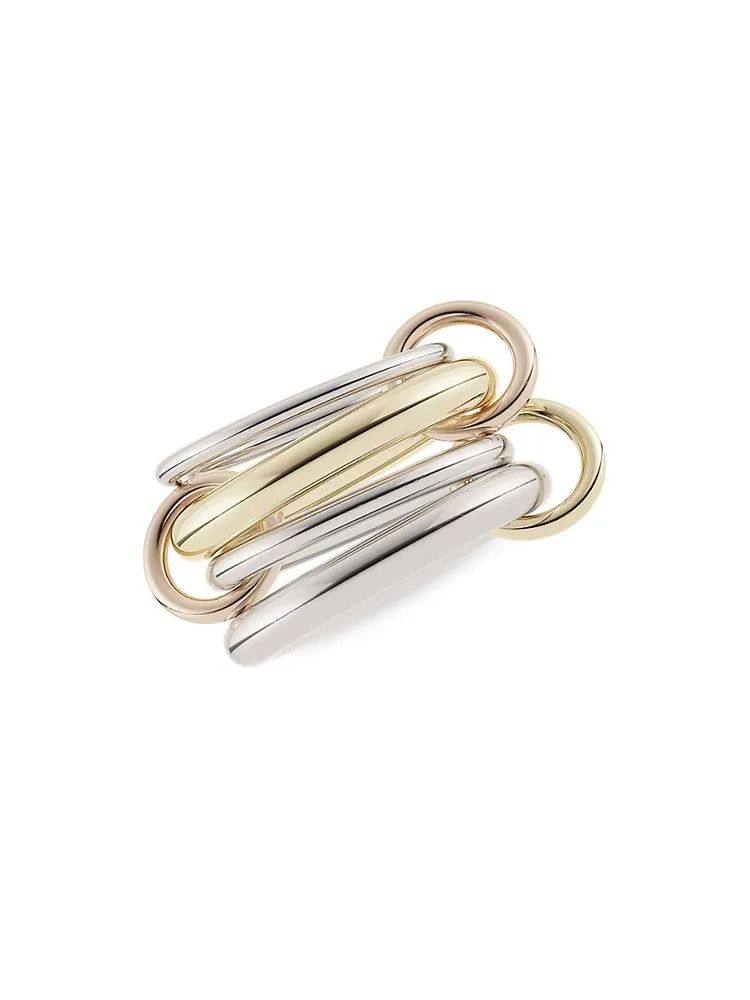 Cici Two-Tone Sterling Silver 5-Link Ring