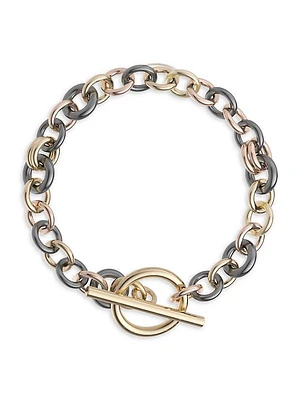 Atlantis 18K Yellow Gold & Black Rhodium-Plated Chain Bracelet