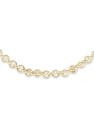 Gravity 18K Yellow Gold Link Necklace