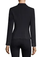 Asymmetrical Wrap Blazer