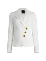 Single-Breasted Wrap Blazer