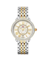 Serin Mid Two-Tone Diamond Bracelet Watch