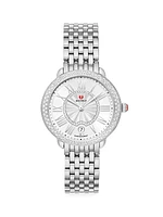 Serin Mid Stainless Steel Diamond Bracelet Watch