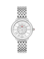 Serin Mid Stainless Steel Diamond Bracelet Watch