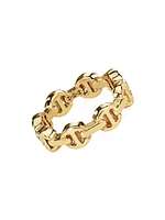 Dame Tri-Link 18K Yellow Gold Ring