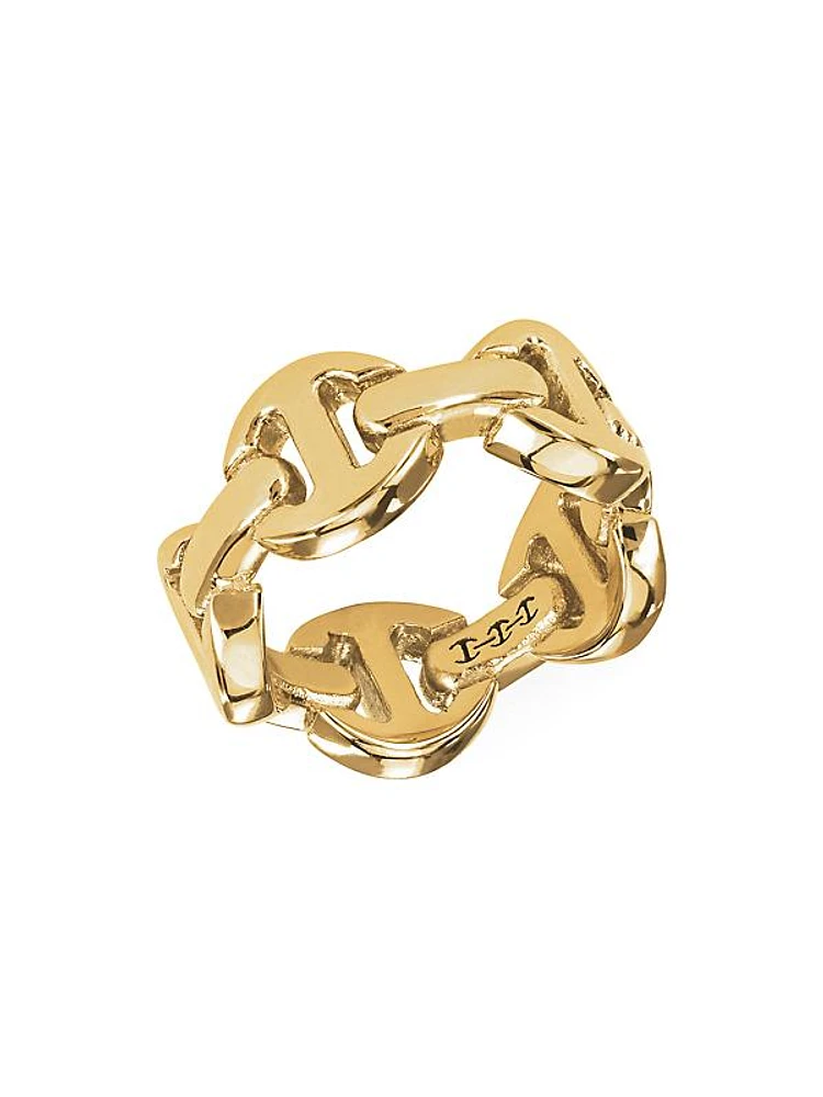 Dame Classic Tri-Link 18K Yellow Gold Ring