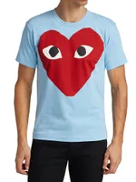 Large Center Heart Graphic T-Shirt