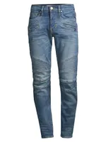 Blinder Biker V2 Ribbed Stretch Skinny Jeans