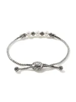 Classic Chain Sterling Silver & Freshwater Pearl Bracelet