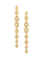 Serpent Boheme 18K Yellow Gold & 6.15 TCW Diamond Long Drop Earrings