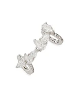Serti Sur Vide 18K White Gold & 1.78 TCW Diamond Single Ear Cuff - Left Or Right