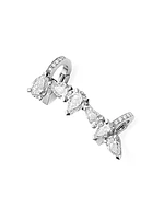 Serti Sur Vide 18K White Gold & 1.78 TCW Diamond Single Ear Cuff - Left Or Right