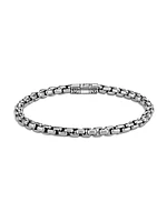 Classic Chain Sterling Silver Box Chain Bracelet