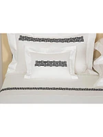 Basketweave Embroidery 295 Thread Count Sham