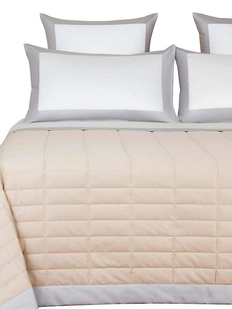 Rectangular 300 Thread Count Cotton Sateen Quilt