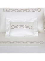 Links Embroidery 300 Thread Count Sham