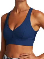 Victoria Ribbed Sports Bra