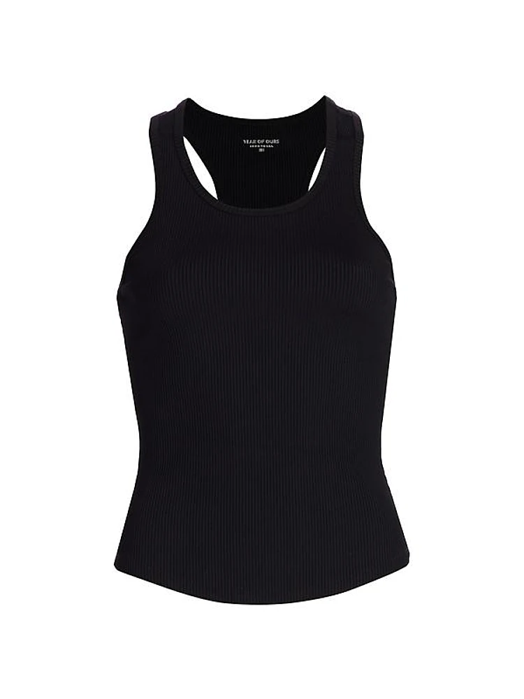 Sporty Ribbed Tank Top