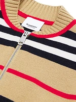 Little Boy's & Boy's Martyn Wool-Cashmere Cardigan