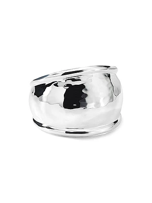 Classico Hammered Sterling Silver Dome Ring