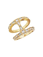 Dame Phantom 18K Yellow Gold & Diamond Baguette Ring