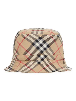 Kid's Checkered Bucket Hat