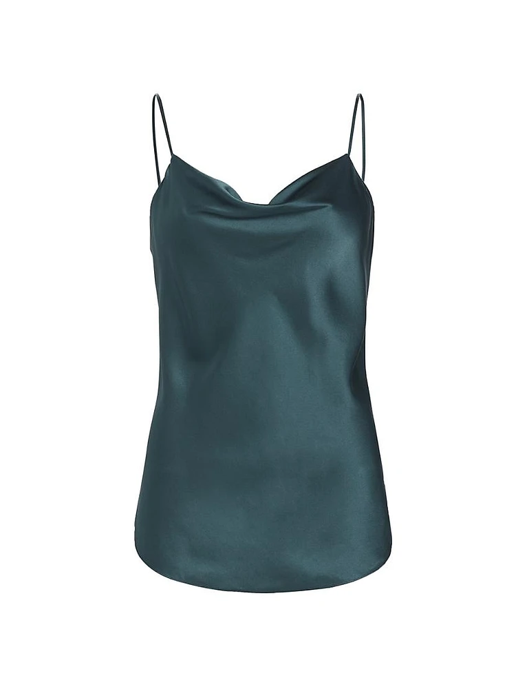 Marta Silk Cowl-Neck Camisole