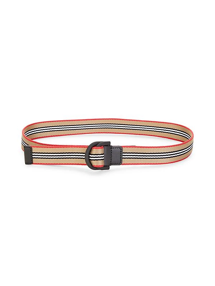 Double D-Ring Stripe Belt