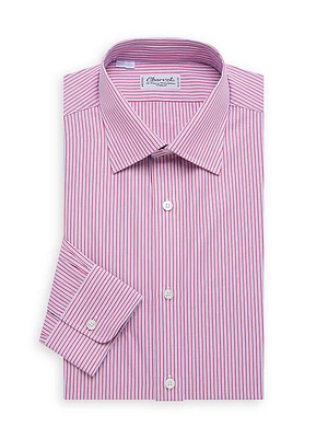 Bold Contrast Mini Pinstripe Shirt