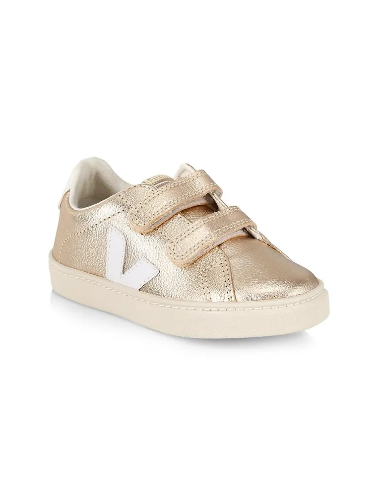 Baby's, Little Girl's & Esplar Metallic Grip-Tape Sneakers