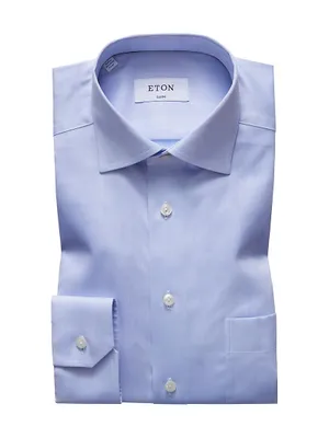 Classic-Fit Twill Dress Shirt