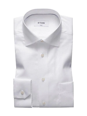 Classic-Fit Twill Dress Shirt