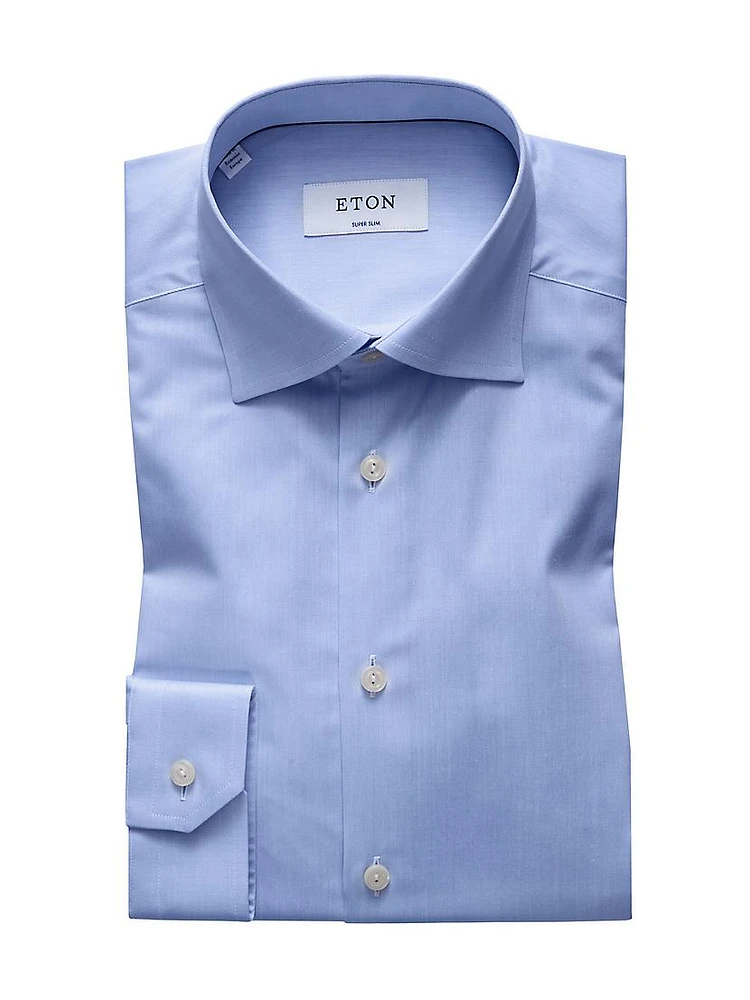 Super Slim-Fit Twill Dress Shirt