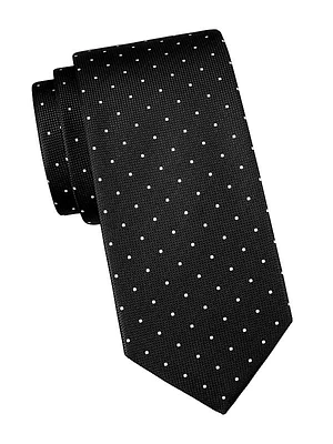 Polka Dot Silk Tie