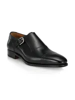 Giordano Monk-Strap Leather Shoes