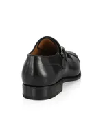 Giordano Monk-Strap Leather Shoes