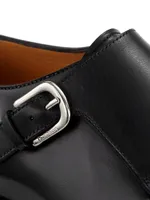 Giordano Monk-Strap Leather Shoes