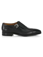 Giordano Monk-Strap Leather Shoes