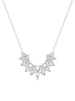 Sunlight 18K White Gold & Diamond Pendant Necklace