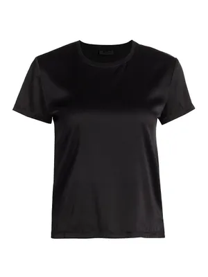 Silk Blend Crewneck T-Shirt