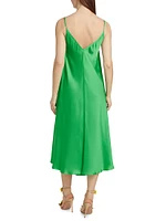 Lorraine Trapeze Slip Midi-Dress