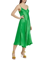 Lorraine Trapeze Slip Midi-Dress