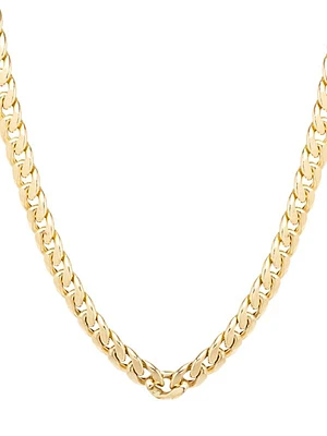 14K Yellow Gold Large Curb-Link Necklace